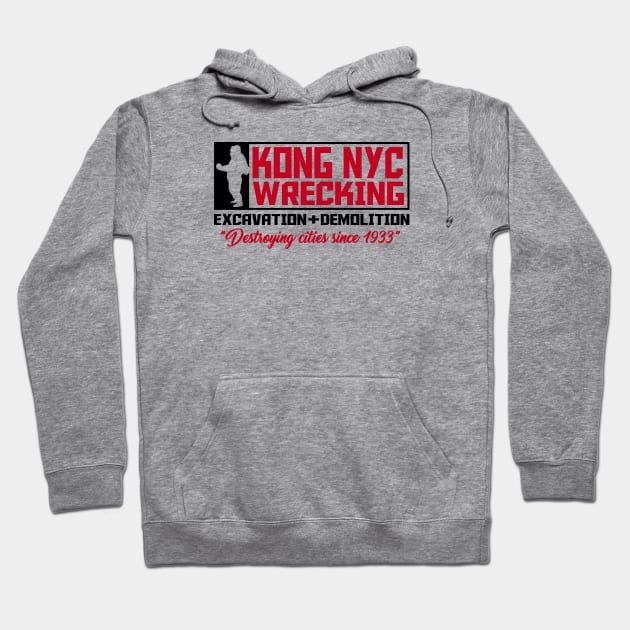 KING KONG 1933 Wrecking co. Hoodie by KERZILLA